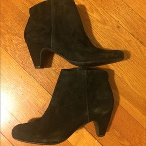 Black Suede Bootie by Sam Edelman